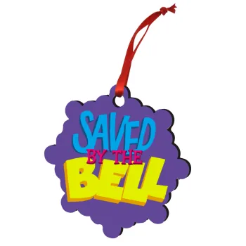 Saved by the Bell, Στολίδι Χριστουγεννιάτικο στολίδι snowflake ξύλινο 7.5cm