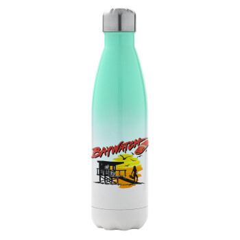 Baywatch, Metal mug thermos Green/White (Stainless steel), double wall, 500ml