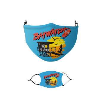 Baywatch, Μάσκα υφασμάτινη παιδική πολλαπλών στρώσεων με υποδοχή φίλτρου