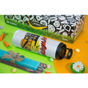 Baywatch, Easter candle,Travel Tumbler 2 Lids, with metal straw & cleaning brush & aromatic flat candle (30cm) (BLUE)