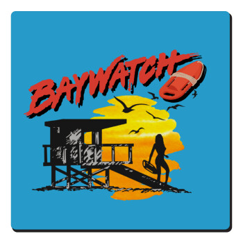 Baywatch, Τετράγωνο μαγνητάκι ξύλινο 6x6cm