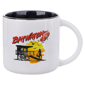 Baywatch, Κούπα κεραμική 400ml Λευκή/Μαύρη