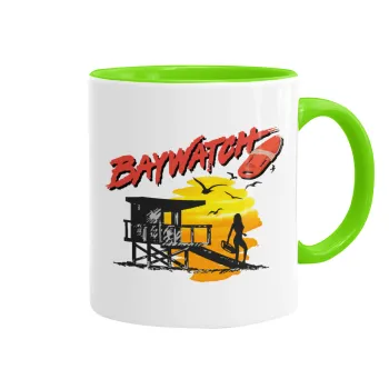 Baywatch, Κούπα χρωματιστή βεραμάν, κεραμική, 330ml