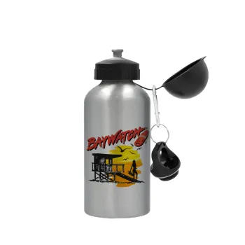 Baywatch, Metallic water jug, Silver, aluminum 500ml