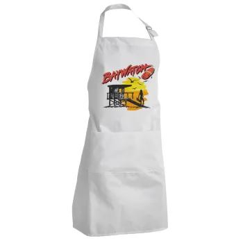 Baywatch, Adult Chef Apron (with sliders and 2 pockets)
