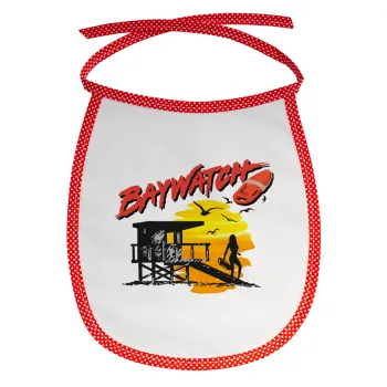 Baywatch, Σαλιάρα μωρού αλέκιαστη με κορδόνι Κόκκινη