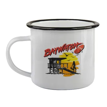 Baywatch, Κούπα εμαγιέ με μαύρο χείλος 360ml