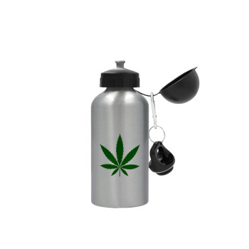Weed, Metallic water jug, Silver, aluminum 500ml