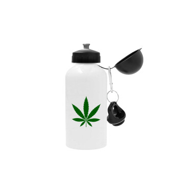 Weed, Μεταλλικό παγούρι νερού, Λευκό, αλουμινίου 500ml