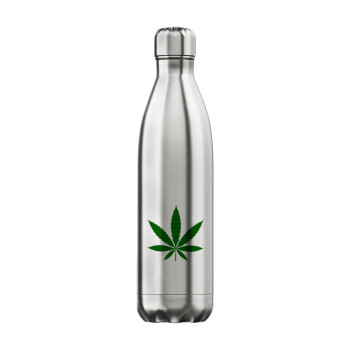 Weed, Μεταλλικό παγούρι θερμός Inox (Stainless steel), διπλού τοιχώματος, 750ml