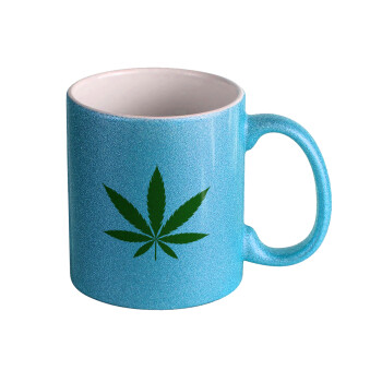 Weed, Κούπα Σιέλ Glitter που γυαλίζει, κεραμική, 330ml