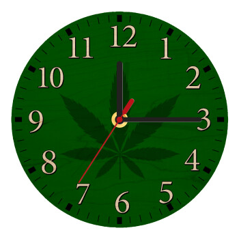 Weed, Ρολόι τοίχου ξύλινο plywood (20cm)