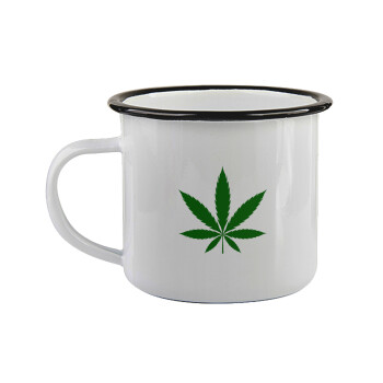 Weed, Κούπα εμαγιέ με μαύρο χείλος 360ml