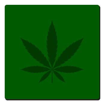 Weed, Τετράγωνο μαγνητάκι ξύλινο 6x6cm