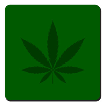 Weed, Τετράγωνο μαγνητάκι ξύλινο 9x9cm