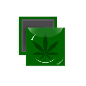 Weed, Μαγνητάκι ψυγείου τετράγωνο διάστασης 5x5cm