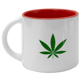 Weed, Κούπα κεραμική 400ml Λευκή/Κόκκινη