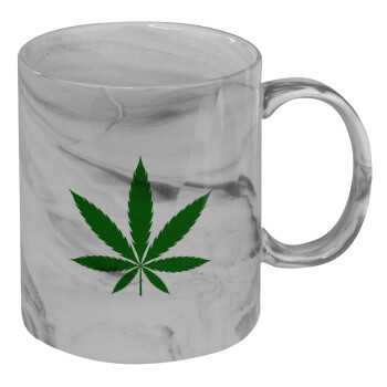 Weed, Κούπα κεραμική, marble style (μάρμαρο), 330ml