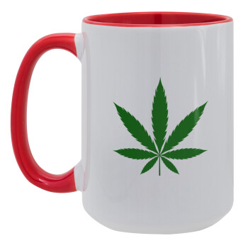 Weed, Κούπα Mega 15oz, κεραμική Κόκκινη, 450ml