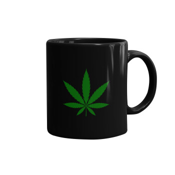 Weed, Mug black, ceramic, 330ml