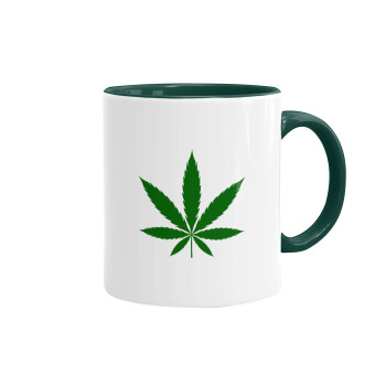 Weed, Mug colored green, ceramic, 330ml