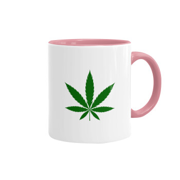 Weed, Mug colored pink, ceramic, 330ml