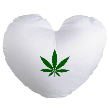 Weed, Μαξιλάρι καναπέ καρδιά 40x40cm περιέχεται το  γέμισμα