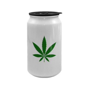 Weed, Κούπα ταξιδιού μεταλλική με καπάκι (tin-can) 500ml