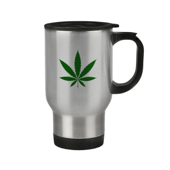 Weed, Stainless steel travel mug with lid, double wall 450ml