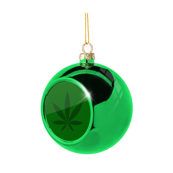 Weed, Χριστουγεννιάτικη μπάλα δένδρου Πράσινη 8cm