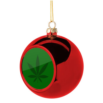 Weed, Χριστουγεννιάτικη μπάλα δένδρου Κόκκινη 8cm