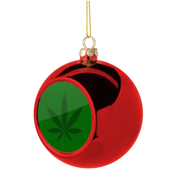 Weed — Christmas tree ball Red 8cm