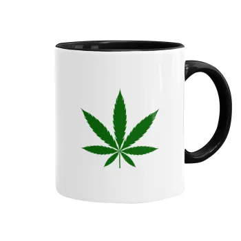 Weed, Mug colored black, ceramic, 330ml