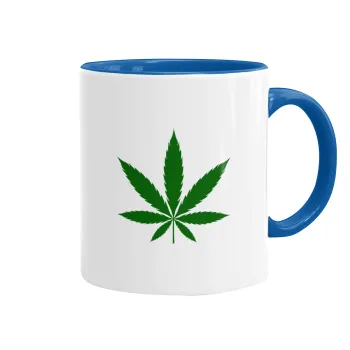 Weed, Mug colored blue, ceramic, 330ml