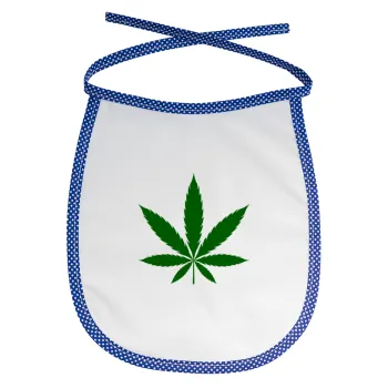 Weed, Σαλιάρα μωρού αλέκιαστη με κορδόνι Μπλε