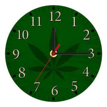 Weed, Ρολόι τοίχου ξύλινο plywood (20cm)