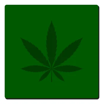 Weed, Τετράγωνο μαγνητάκι ξύλινο 6x6cm