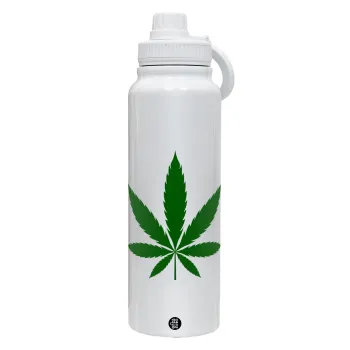 Weed, Θερμός 1L Ανοξείδωτο με Βάση Κινητού & Διπλά Τοιχώματα