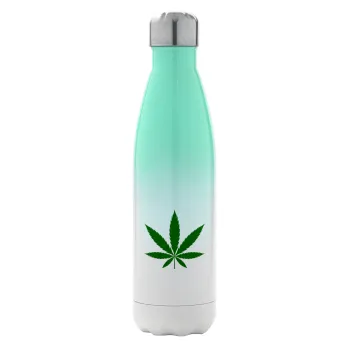 Weed, Metal mug thermos Green/White (Stainless steel), double wall, 500ml