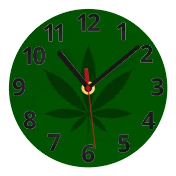Weed, Ρολόι τοίχου γυάλινο (20cm)
