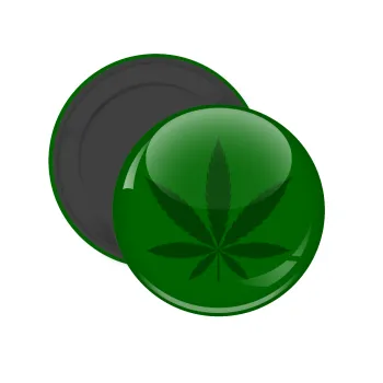 Weed, Μαγνητάκι ψυγείου στρογγυλό διάστασης 5cm