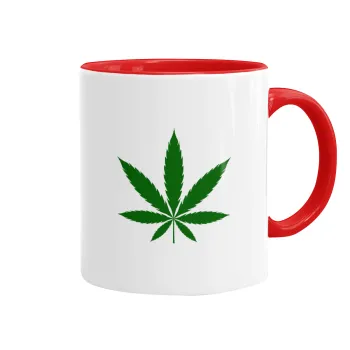 Weed, Mug colored red, ceramic, 330ml