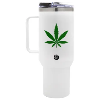 Weed, Mega Tumbler με καπάκι, διπλού τοιχώματος (θερμό) 1,2L