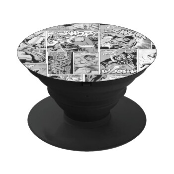 Classic comic Limited B/W, Phone Holders Stand  Black Hand-held Mobile Phone Holder