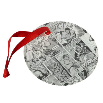 Classic comic Limited B/W, Christmas ornament glass 9cm
