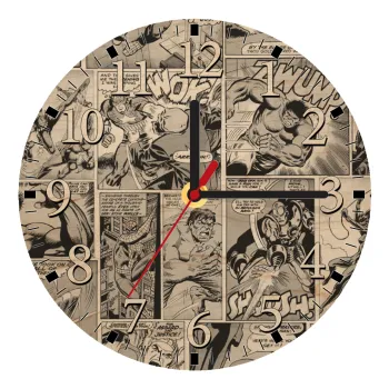Classic comic Limited B/W, Ρολόι τοίχου ξύλινο plywood (20cm)