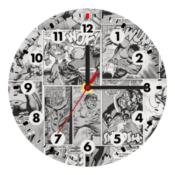 Classic comic Limited B/W, Wooden wall clock (20cm)
