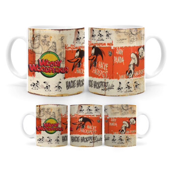Woody Woodpecker, Ceramic coffee mug, 330ml (1pcs)