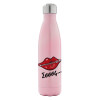 Μεταλλικό παγούρι θερμός Ροζ Ιριδίζον (Stainless steel), διπλού τοιχώματος, 500ml