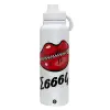 1L Stainless Steel Thermal Bottle with Phone Holder & Double Wall Insulation
